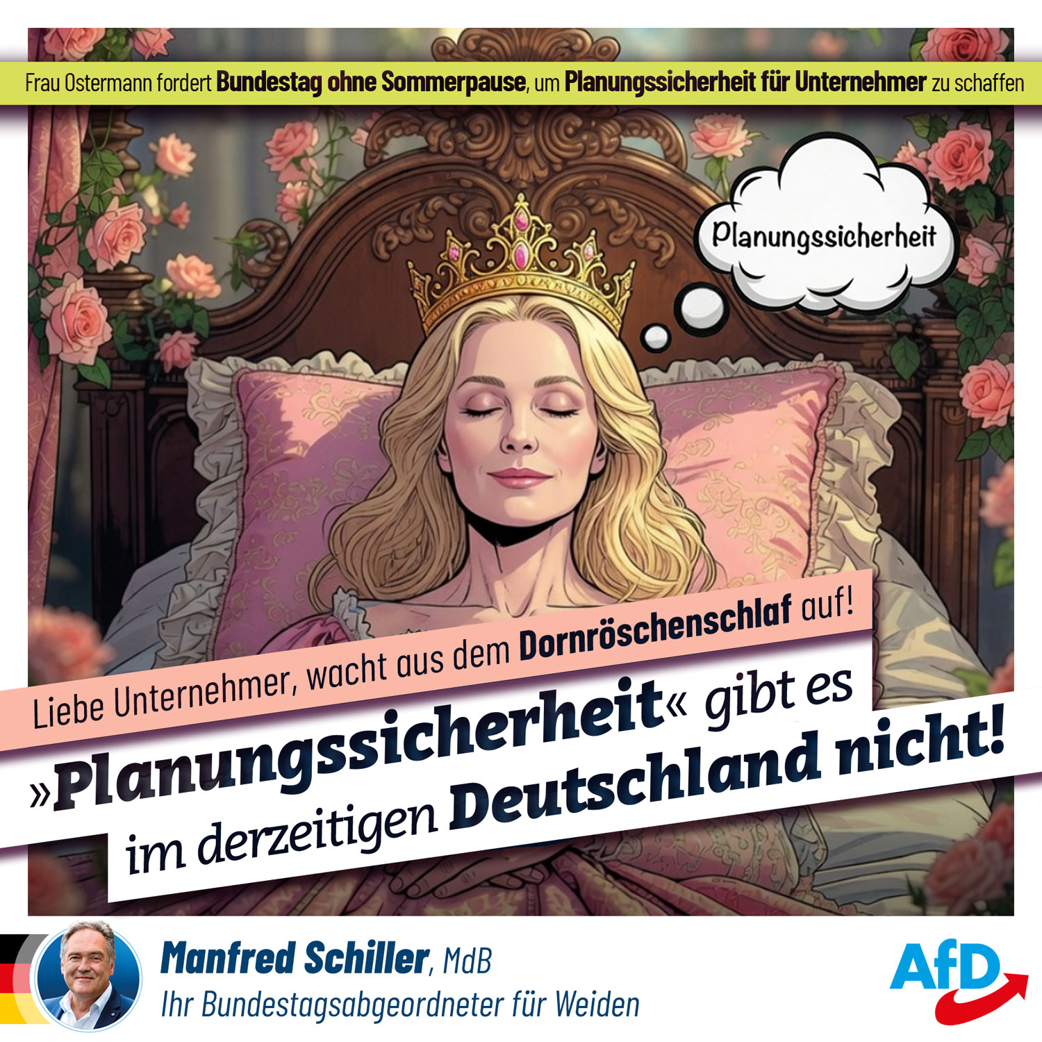 Wacht aus dem Dornröschenschlaf auf! Wacht aus dem Dornröschenschlaf auf!