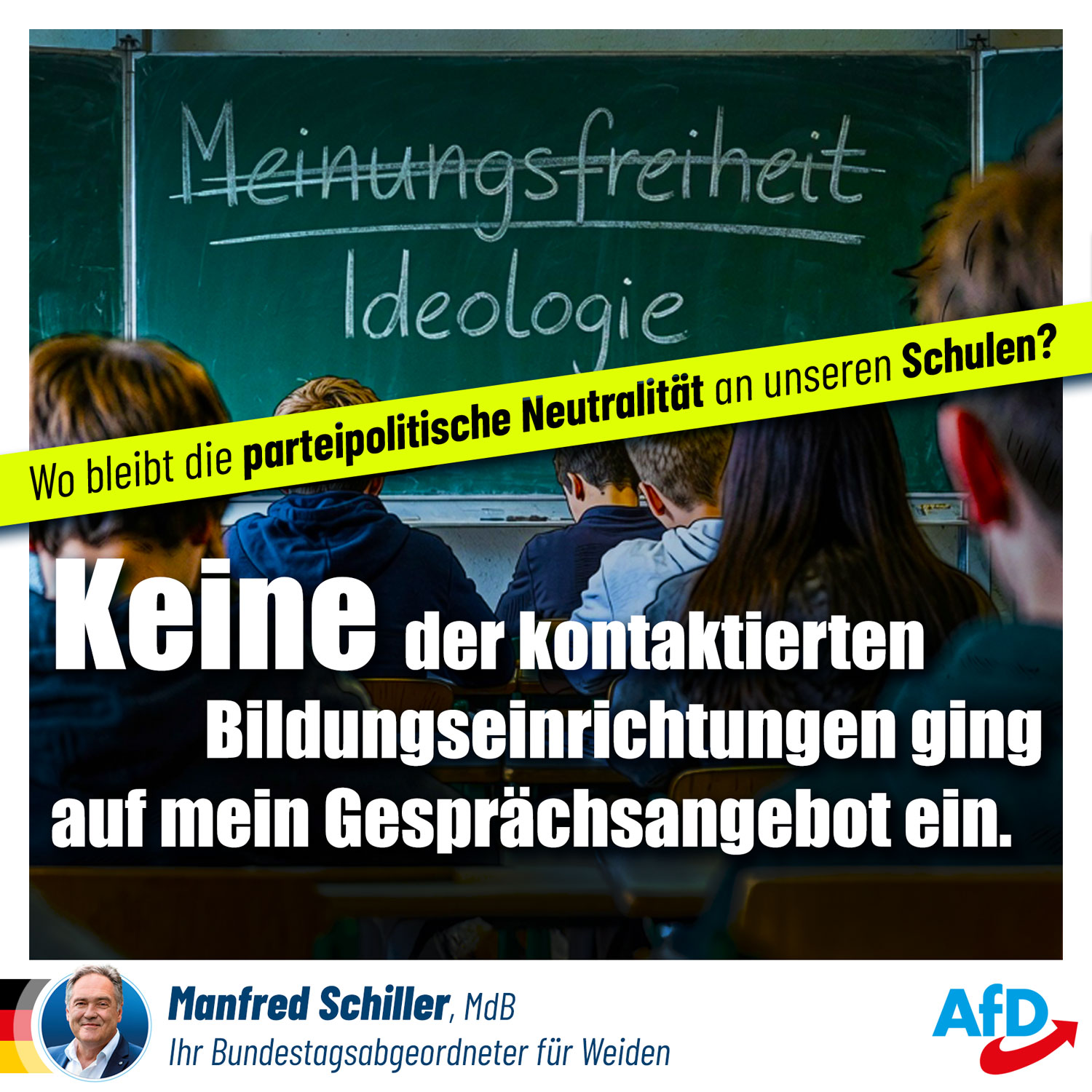 Politische Neutralität an Schulen? Politische Neutralität an Schulen?
