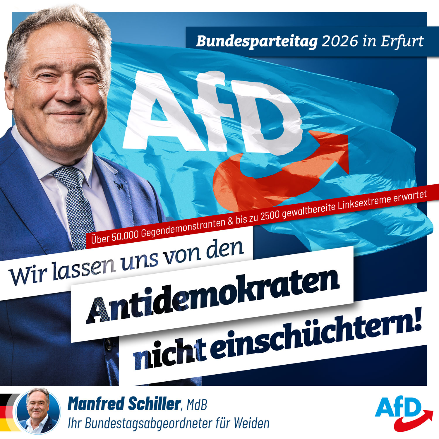 Wir lassen uns von den Antidemokraten nicht einschüchtern!