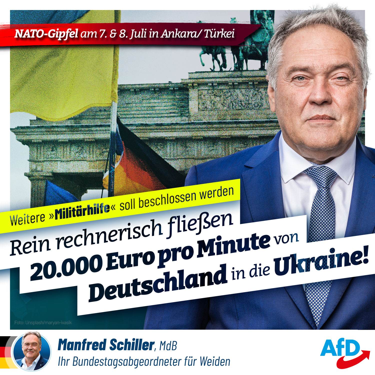 20.000 Euro pro Minute von Deutschland in die Ukraine