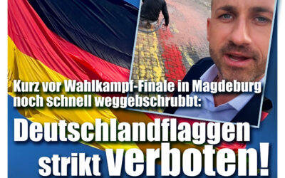 Deutschlandflaggen strikt verboten