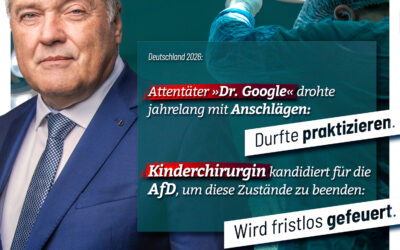 Wegen Kandidatur für die AfD: Kinderchirurgin fristlos gefeuert!