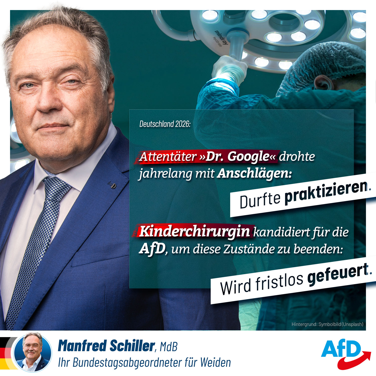Wegen Kandidatur für die AfD: Kinderchirurgin fristlos gefeuert!