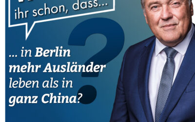 In Berlin leben mehr Ausländer als in China